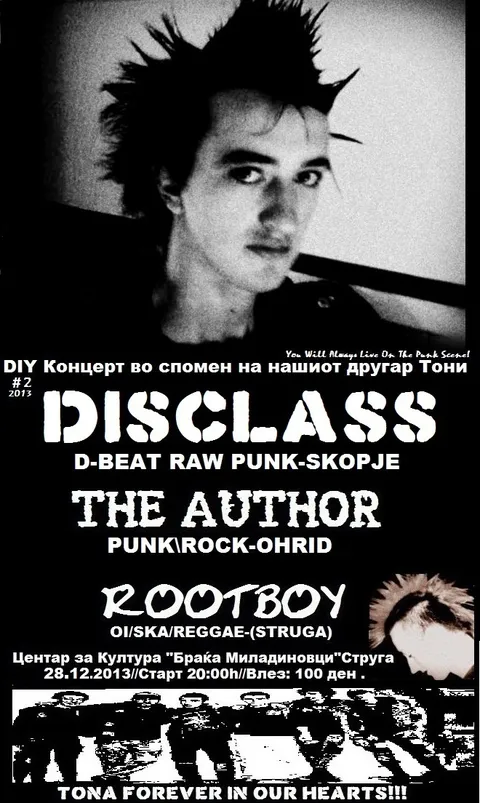 DIY свирка во чест на нашиот другар Тони(Disclass,Author,Rootboy)