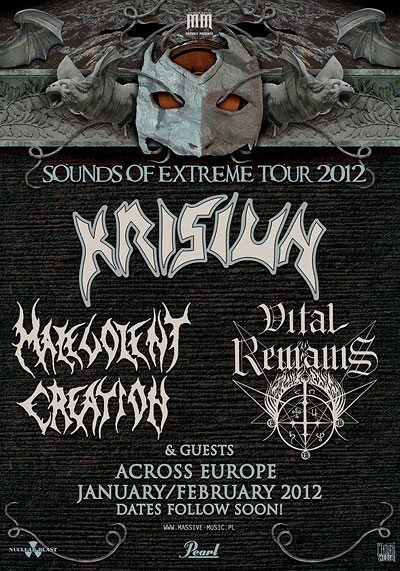 KRISIUN, MALEVOLENT CREATION и VITAL REMAINS! Најава за нов спектакуларен концерт во Скопје.